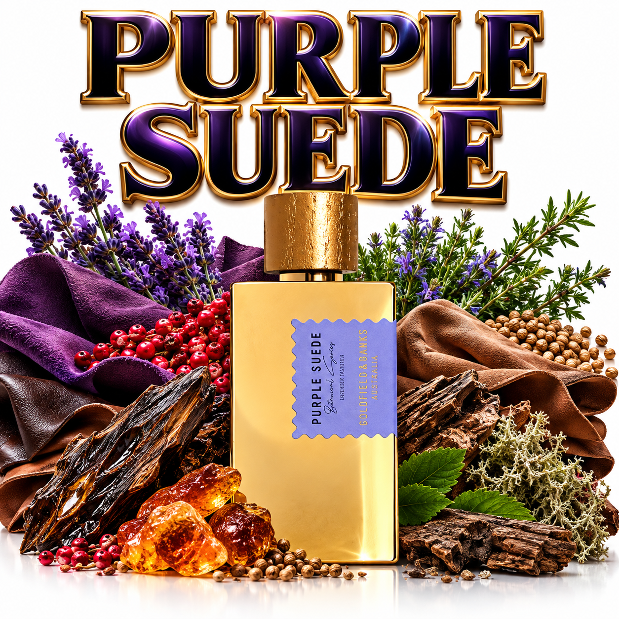 Goldfield & Banks Purple Suede Goldfield & Banks